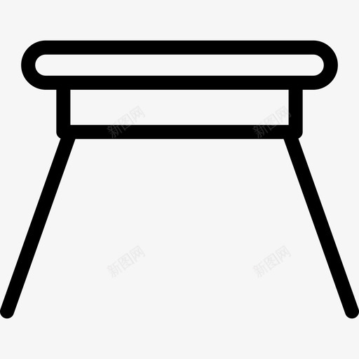 椅子家用和家具元件直线型图标svg_新图网 https://ixintu.com 家用和家具元件 椅子 直线型