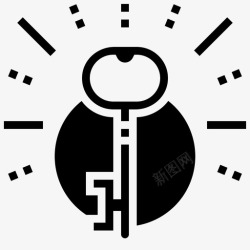 解决钥匙png钥匙访问锁图标高清图片