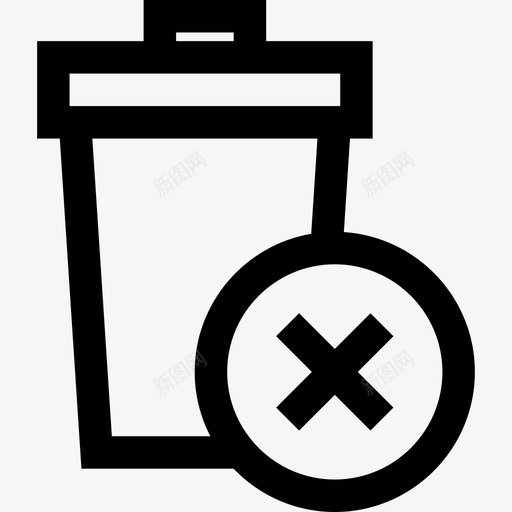 删除web按钮集线性图标svg_新图网 https://ixintu.com web按钮集 删除 线性
