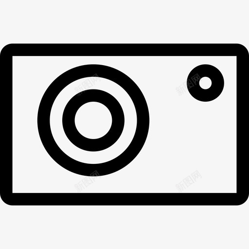 照相摄像机小工具图标svg_新图网 https://ixintu.com 小工具图标 摄像机 照相 轮廓