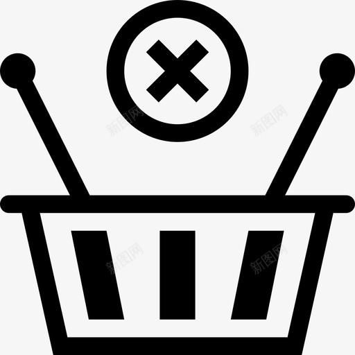 删除购物篮电子商务删除图标svg_新图网 https://ixintu.com 删除 删除购物篮 微型 杂货店 电子商务 超市