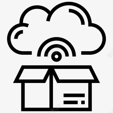 云存储盒子通讯图标图标