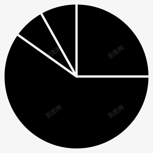 饼图图表数据图标svg_新图网 https://ixintu.com 信息图形字形图标 图表 数据 饼图