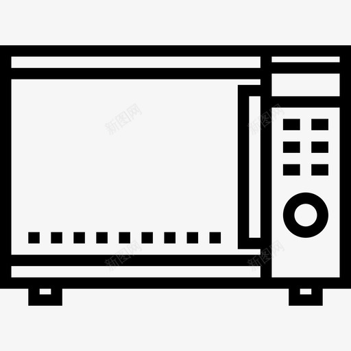 微波电子和器件线性图标svg_新图网 https://ixintu.com 微波 电子和器件 线性