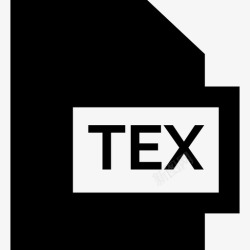 特克斯tex文件Tex文件格式集合填充图标高清图片