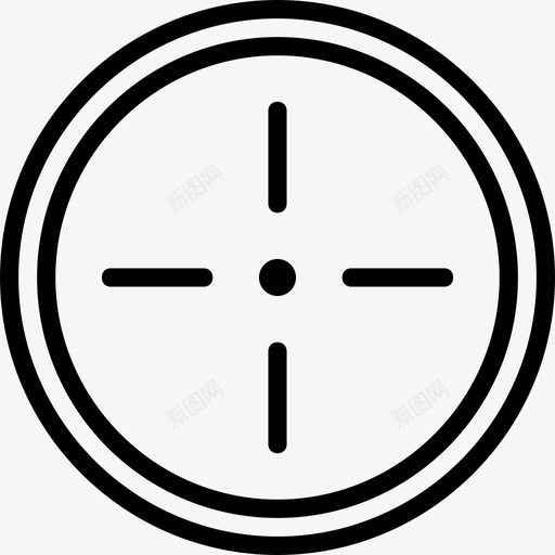 目标陆军徽章2直线图标svg_新图网 https://ixintu.com 目标 直线 陆军徽章2