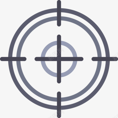 圆形目标管理2扁平图标图标