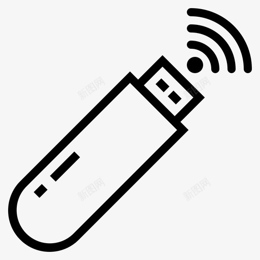 U盘wifi存储图标svg_新图网 https://ixintu.com U盘 wifi 存储 设备连接 连接 闪存