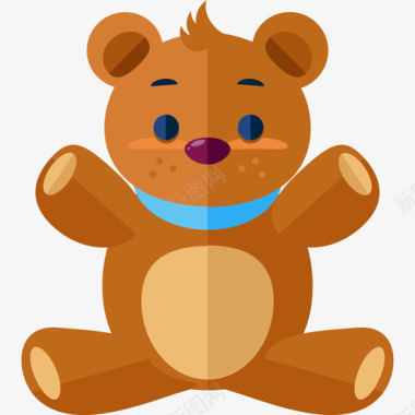 泰迪熊3号宝宝扁的图标图标