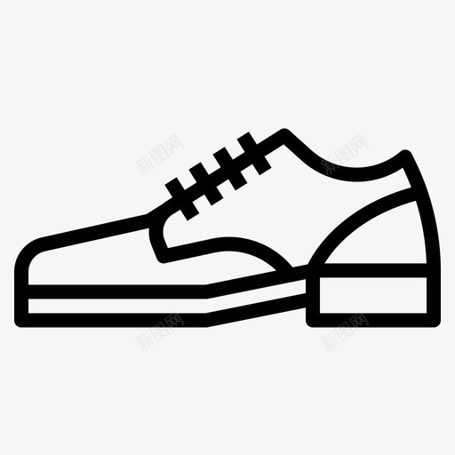 皮鞋正式正式鞋图标svg_新图网 https://ixintu.com 婚礼001 新郎 正式 正式鞋 皮鞋