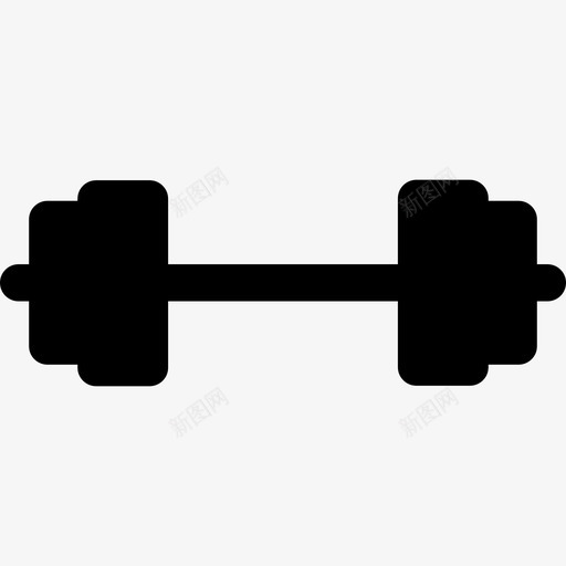 重量健身和器械实心填充图标svg_新图网 https://ixintu.com 健身和器械实心 填充 重量
