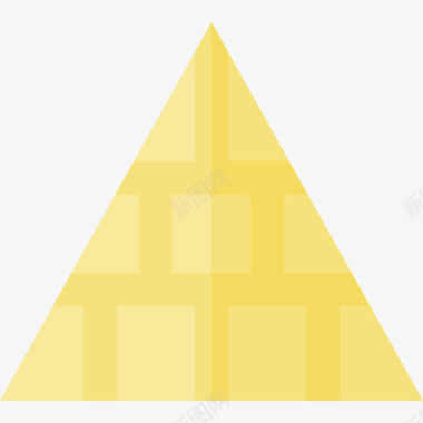 金字塔地标6平坦图标图标