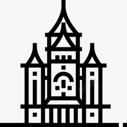 米斯蒂米斯瓦拉东正教大教堂地标2直线形图标高清图片
