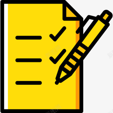 写作教育6黄色图标图标