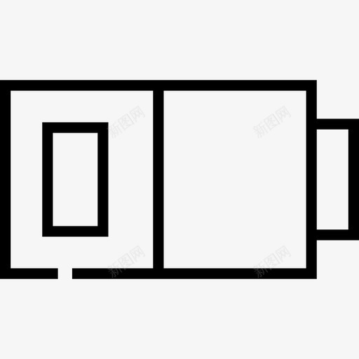 电池电子7线性图标svg_新图网 https://ixintu.com 电子7 电池 线性