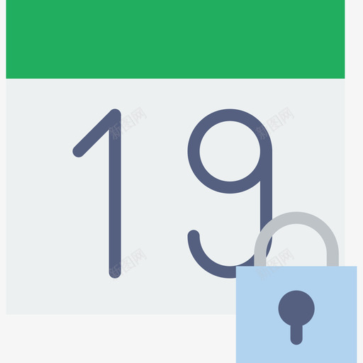 日历交互资源2平面图标svg_新图网 https://ixintu.com 交互资源2 平面 日历