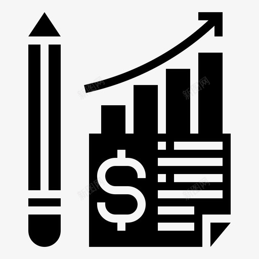 商业利润图表报告图标svg_新图网 https://ixintu.com 储蓄和投资字形 商业利润 图表 报告