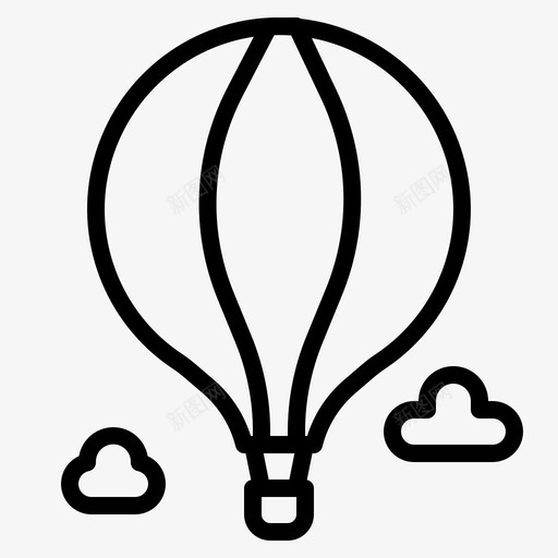 热气球运输旅行图标svg_新图网 https://ixintu.com 旅行 热气球 运输 运输概述