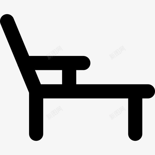 折叠椅旅行元素汇编2线性图标svg_新图网 https://ixintu.com 折叠椅 旅行元素汇编2 线性