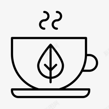 绿茶咖啡杯子图标图标