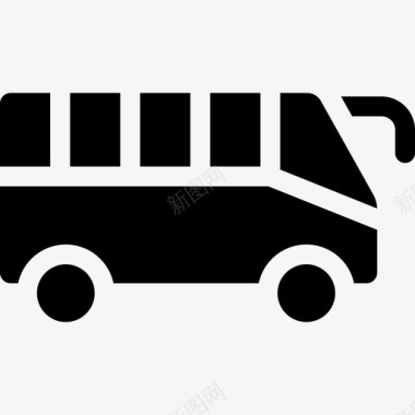 巴士充满旅行和旅游其他图标图标