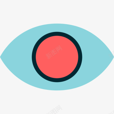 眼睛商业搜索引擎优化5平面图标图标