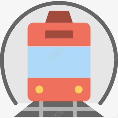 火车运输6平车图标图标