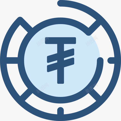 图格里克货币元素2蓝色图标svg_新图网 https://ixintu.com 图格里克 蓝色 货币元素2