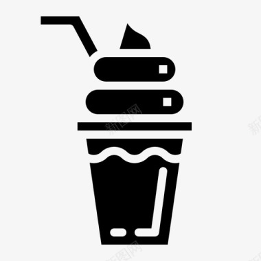 冰激凌甜点饮料图标图标