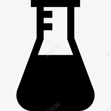 烧瓶实验室元素2装满图标图标