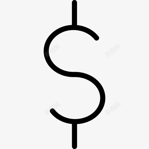 美元符号金融和商业集合线性图标svg_新图网 https://ixintu.com 线性 美元符号 金融和商业集合
