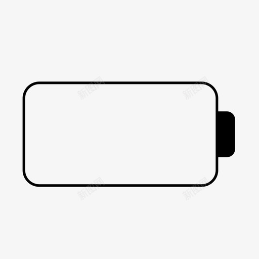 电池电量为0电量为0图标svg_新图网 https://ixintu.com 电池电量为0 电量为0