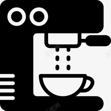 咖啡机咖啡店9灌装图标图标