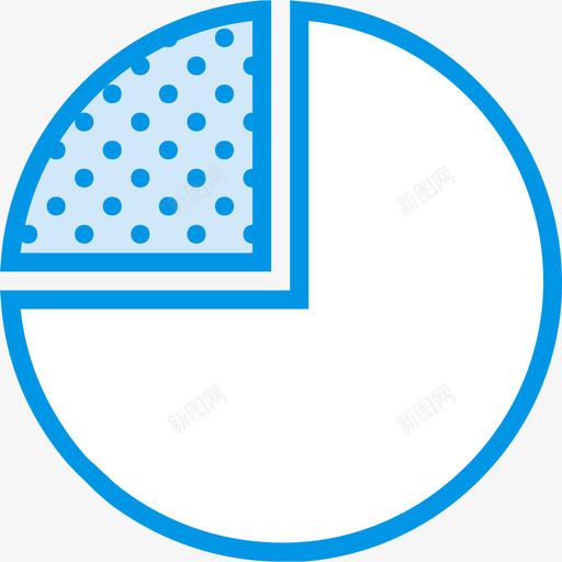 饼图商业和营销蓝色图标svg_新图网 https://ixintu.com 商业和营销 蓝色 饼图