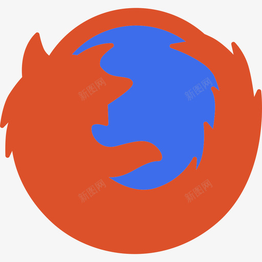 Firefox徽标2扁平图标svg_新图网 https://ixintu.com Firefox 徽标2 扁平