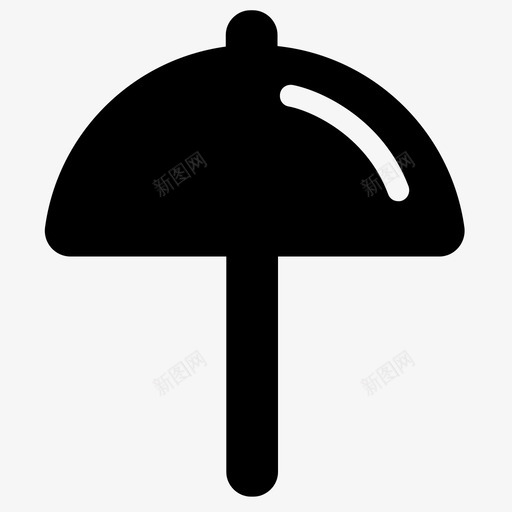沙滩伞伞遮阳伞图标svg_新图网 https://ixintu.com 伞 旅游度假 沙滩伞 遮阳伞