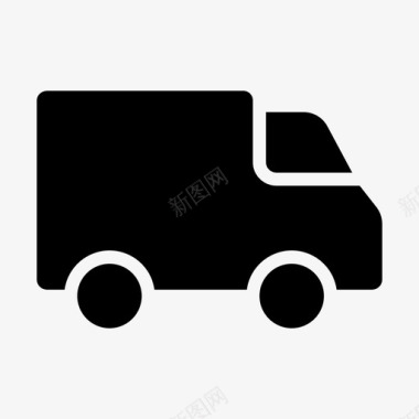 车辆送货送货卡车图标图标