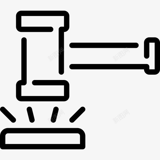 拍卖商务7直系图标svg_新图网 https://ixintu.com 商务7 拍卖 直系