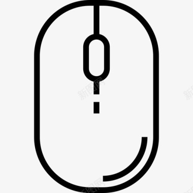 鼠标电子7线性图标图标