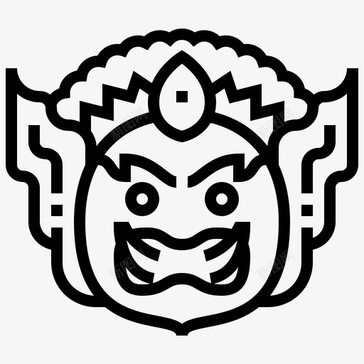 巨人怪物传说图标svg_新图网 https://ixintu.com 传说 巨人 怪物 泰国 泰国符号线