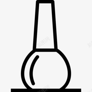 指甲油家用元素2线性图标图标