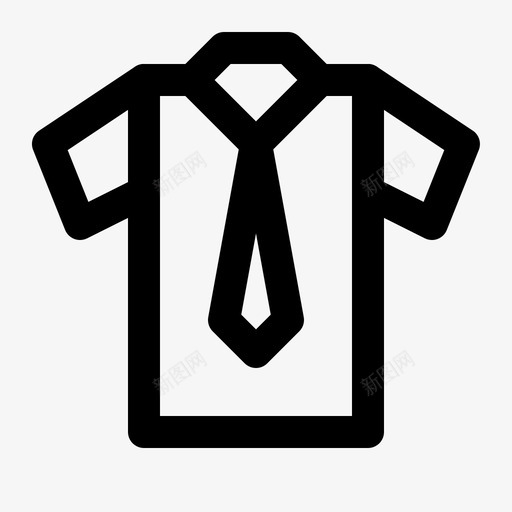 衬衫服装正装图标svg_新图网 https://ixintu.com 服装 服装及配件系列图标集 正装 男装 衬衫