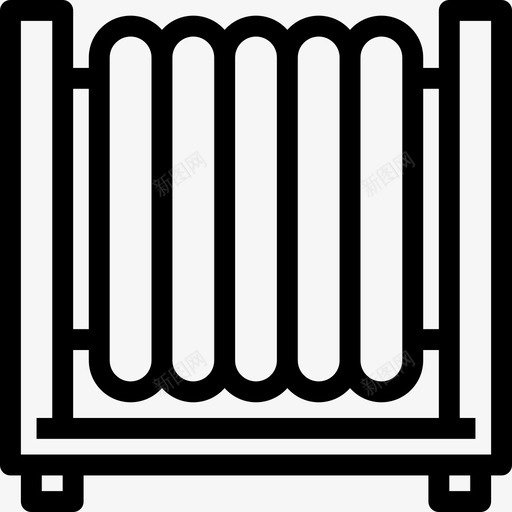 加热器家具和家用电器直管图标svg_新图网 https://ixintu.com 加热器 家具和家用电器 直管