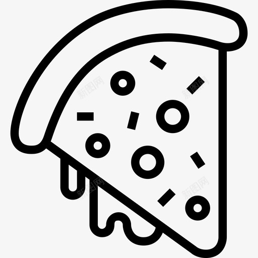 披萨片快餐2直系图标svg_新图网 https://ixintu.com 快餐2 披萨片 直系