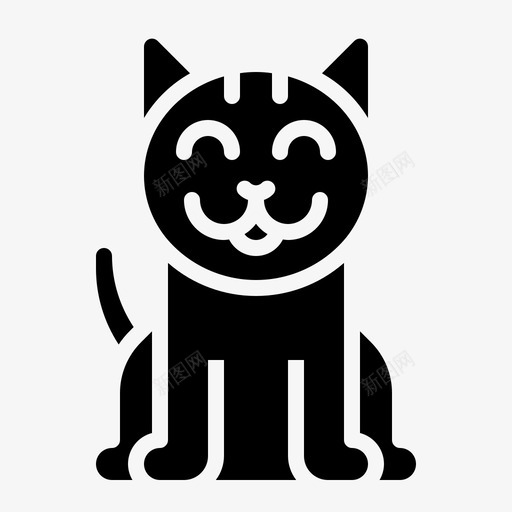 宠物狗猫图标svg_新图网 https://ixintu.com 宠物 微笑 爱好扎实 狗 猫