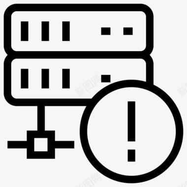服务器错误数据库大型机图标图标