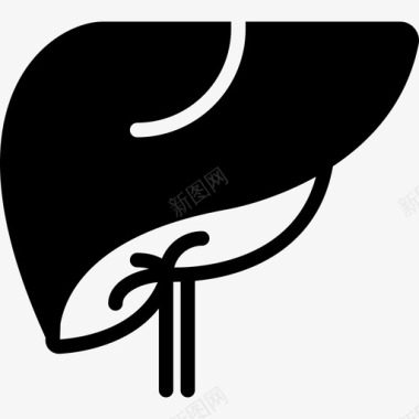 肝脏医疗收集2填充图标图标
