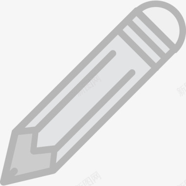 铅笔必备品2线性颜色图标图标