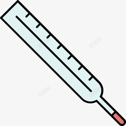 温度计医用14彩色128px图标svg_新图网 https://ixintu.com 医用14 彩色128px 温度计