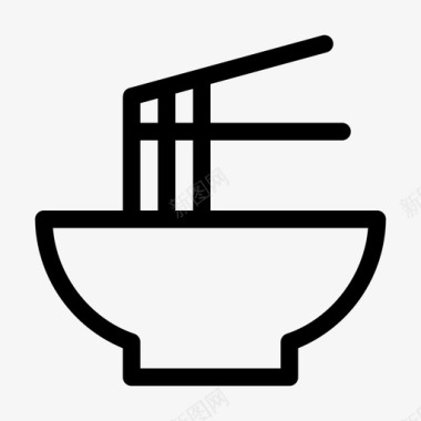 面条碗烹饪图标图标